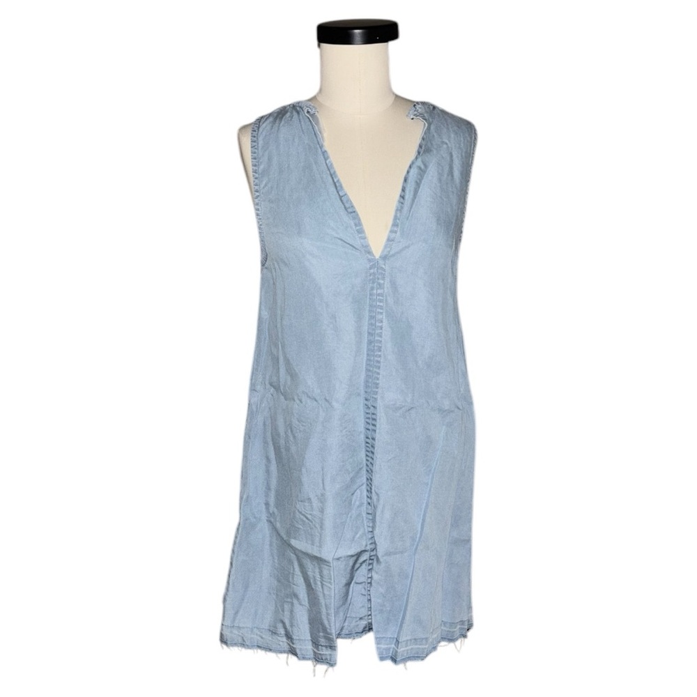 RVCA Light Blue Denim Mini Dress